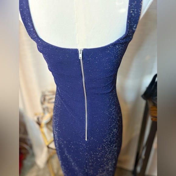 Sequin Hearts Navy Midi Dress - Picture 7 of 8